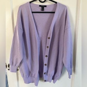 Womens Purple Cardigan